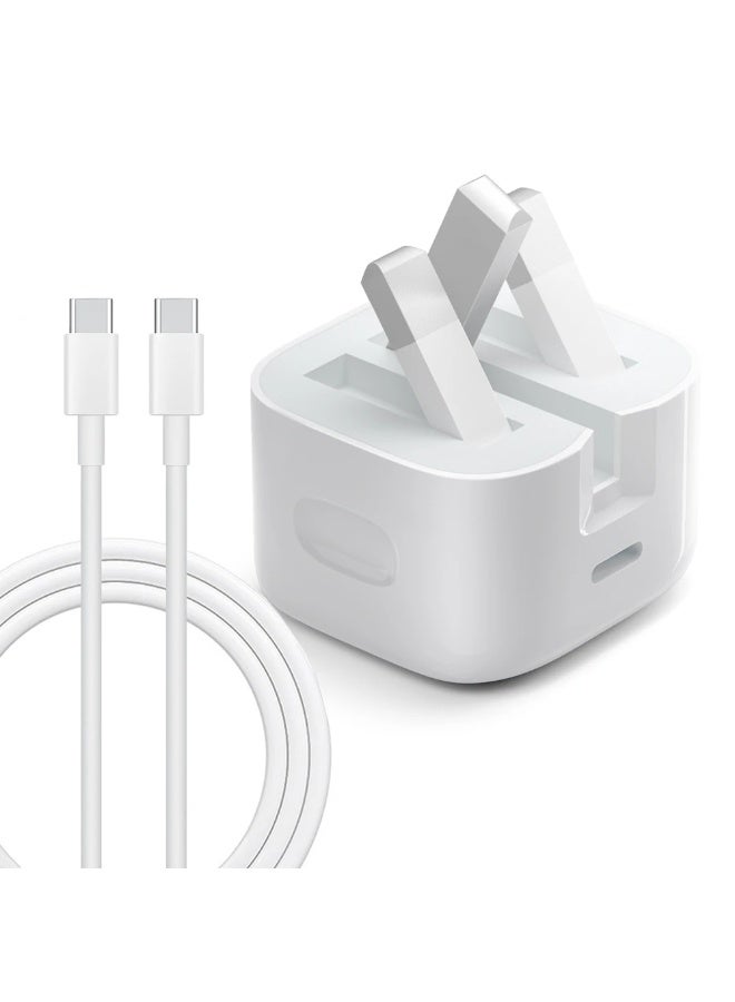 TWEGGON 35W Quick Charger Foldable Plug and Type C to Type C Braided Charging Cable - Image 3